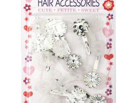 Joy Petit Daisy Barrettes Assorted Silver Discount