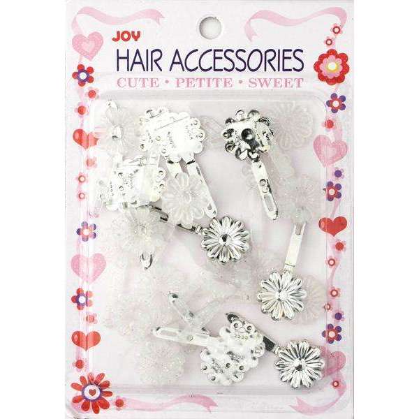 Joy Petit Daisy Barrettes Assorted Silver Discount