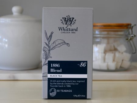 1886 Blend Black Tea- 50 teabags- 125g Whittard- Best by:3 2023 Supply