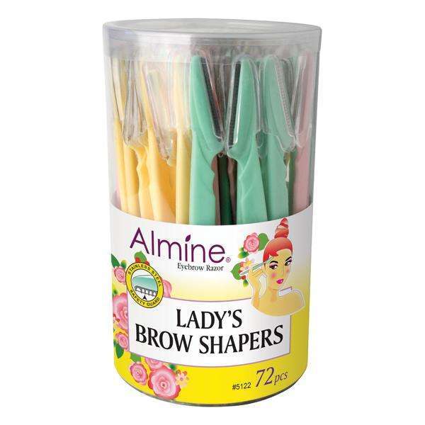 Almine Lady S Eyebrow Razor 72Ct Asst Color Hot on Sale