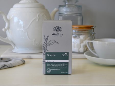 Sencha Green Tea 50 teabags 125g Whittard - Best By: 11 2020 Online Hot Sale