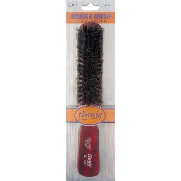 Annie Soft Wooden 100% Boar Bristle Brush 5 Row Online Hot Sale