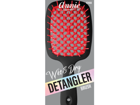 Annie Wet & Dry Detangling Hair Brush Black Supply