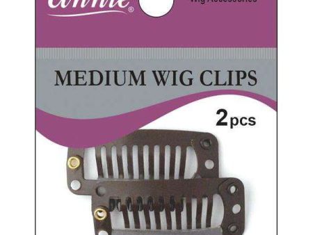 Annie Wig Clips Medium 2Ct Brown Cheap