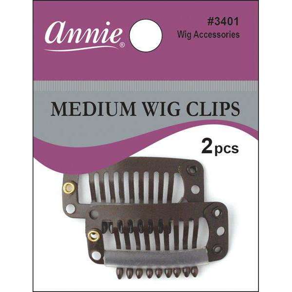 Annie Wig Clips Medium 2Ct Brown Cheap