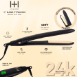 Hot & Hotter Digital Nano Titanium Flat Iron 1  with Gold Plates, Black on Sale