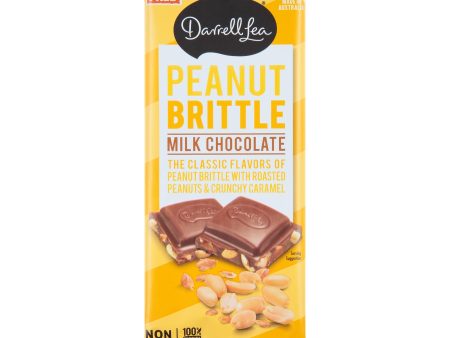 Darrell Lea - Bar Milk Chocolate Peanut Brittle - Case Of 15 - 5.6 Ounces For Sale