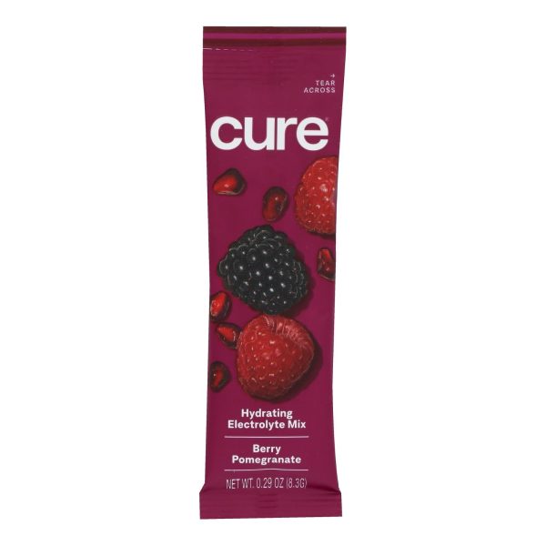 Cure Hydration - Hydration Drink Mix Berry Pomegranate - Case Of 8 - 0.29 Oz For Cheap