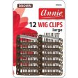 Annie Wig Clips Large 12Ct Brown Sale