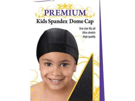 Annie Premium Kid Spandex Dome Cap Black Online Hot Sale