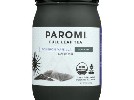 Paromi Tea - Tea Black Bourbon Vanilla - Case Of 6-15 Count Sale