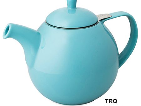 Curve Teapot with Infuser 45 oz (multiple colors) Online Sale