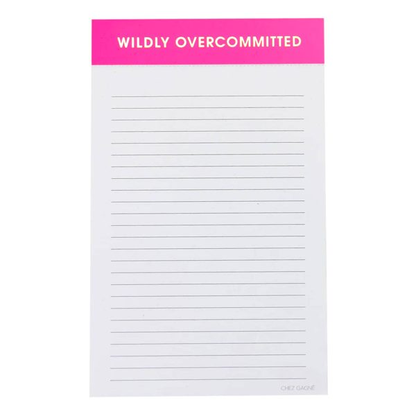 Wildly Overcommitted Notepad Sale