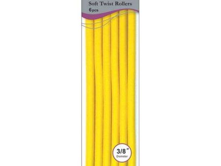 Annie Soft Twist Rollers 3 8  XL Yellow (6pcs) Sale