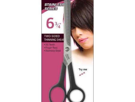 Annie Professional Stainless Shears 2-Sided Thinning Shears 6.75 Inch 30 Teeth Online now