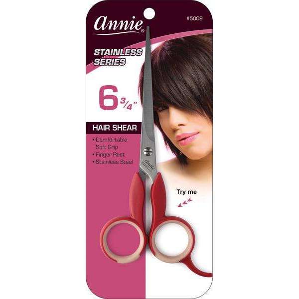 Annie Professional Stainless Hair Shears With Soft Grip 6.75 Inch Asst Color Hot on Sale