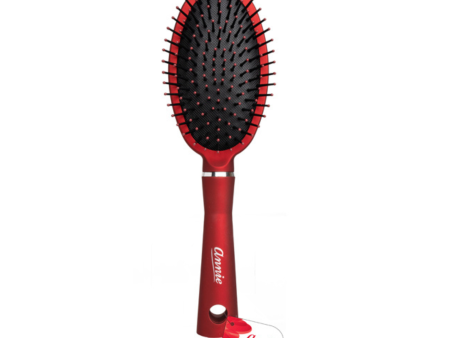 Annie Salon Round Paddle Brush Red Hot on Sale