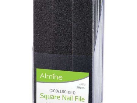 Almine Square Nail Files 7  50Ct Online