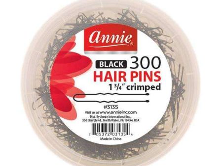 Annie Hair Pins 1 3 4In 300Ct Black Online now