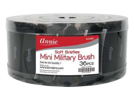 Annie Soft Mini Military Brush 36ct Fashion