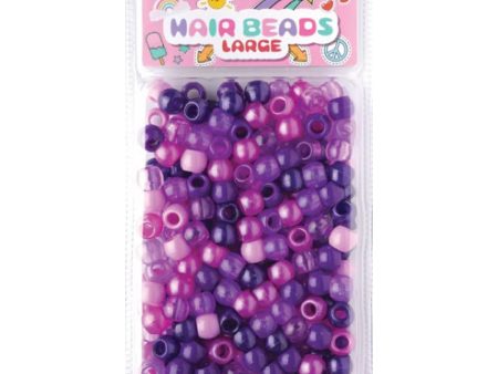 Joy Large Hair Beads 240Ct Purple Asst For Discount