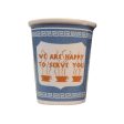 We Are Happy to Serve You  Greek Ceramic Espresso Cup (3 oz) Cheap