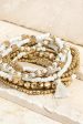 12 Strand Stretch Bracelet Set-White Cheap