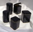 Black Hinged Lid 125g Storage Tin For Sale