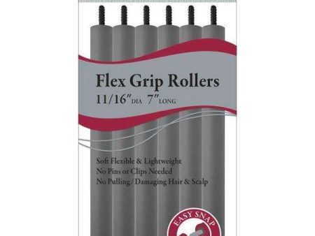 Annie Flex Grip Rollers 11 16 Inch Gray Fashion