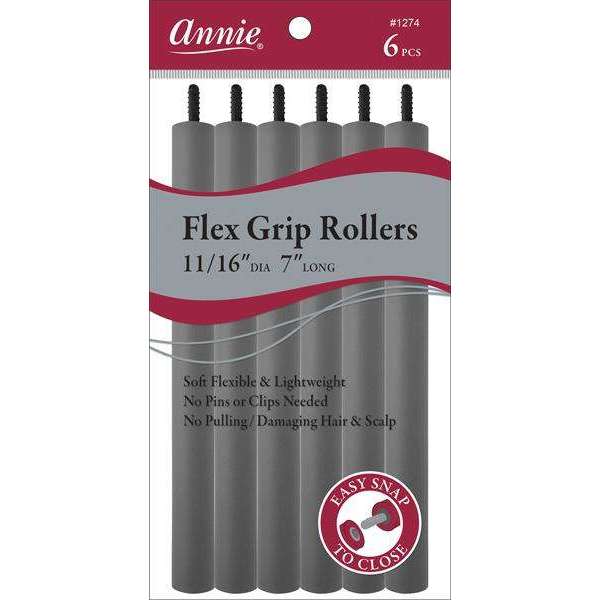 Annie Flex Grip Rollers 11 16 Inch Gray Fashion