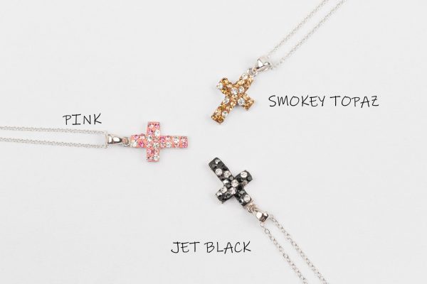 Mini Kid Crystal Cross Pendant Necklace Supply