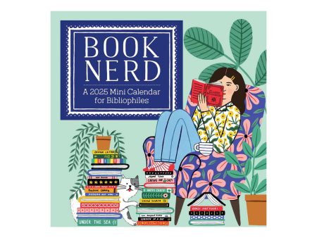 2025 Book Nerd Mini Wall Calendar Hot on Sale