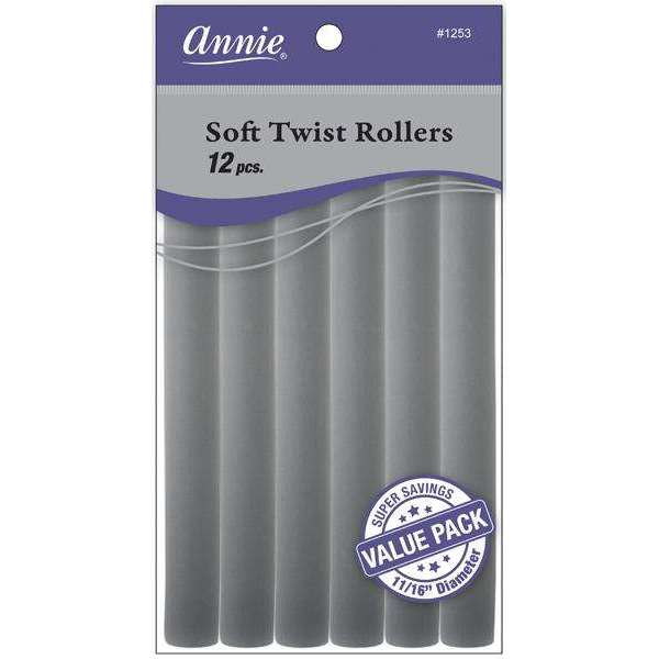 Annie Soft Twist Rollers 11 16  Gray Value Pack (12pcs) Online Hot Sale