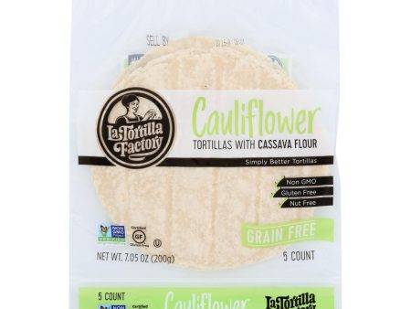 La Tortilla Factory - Tortilla Cauliflower No Grain - Case Of 12 - 7.05 Ounces Supply