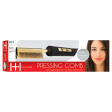 Hot & Hotter Electric Pressing Comb Medium Straight Teeth Sale