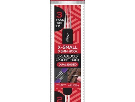 Annie Dreadlocks Crochet Needle, Dual Style 2 and 3 Hook (0.5mm) Cheap