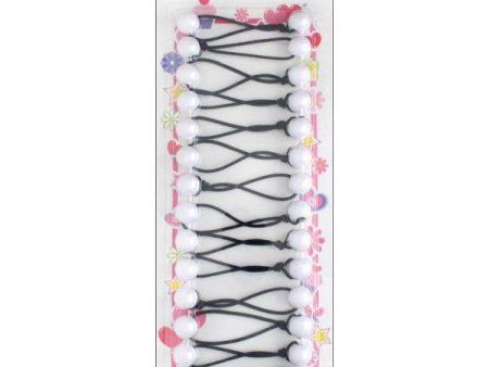 Joy Twin Beads Ponytailers 14Ct White For Sale