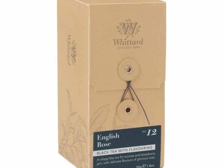 English Rose Black Tea 25 Envelope Teabags Whittard - Best By: 11 2020 Online Hot Sale