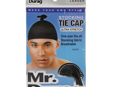 Mr. Durag Stocking Tie-Down Cap Black Online Hot Sale