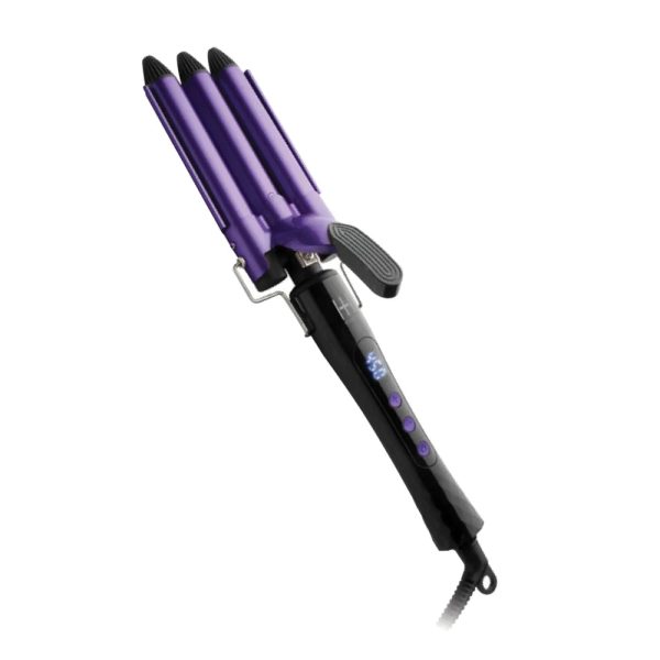 Hot & Hotter Digital Ceramic 3 Barrel Waver 3 4 Inch Fashion