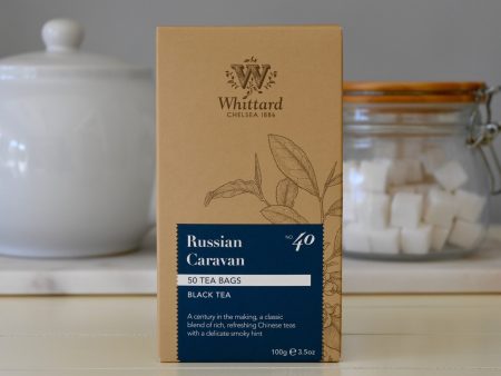 Russian Caravan Black Tea 50 Round Teabags Whittard - NEW blend - Best By: 9 2020 Cheap