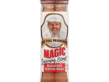 Magic Seasonings Chef Paul Prudhommes Magic Seasoning Blends - Blackened Redfish Magic - 2 Oz - Case Of 6 For Sale