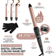 Hot & Hotter 3 in 1 Interchangeable Digital Curling Wand Set Online Hot Sale