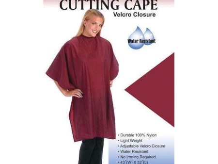 Annie Cutting Cape Velcro Closure Burgundy For Sale