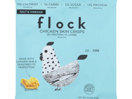 Flock - Chips Chicken Skin Slt&vngr - Case Of 8-2.5 Oz Online Hot Sale