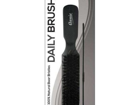 Annie Soft Wood Daily Boar Bristle Brush With Comb 7 in For Discount