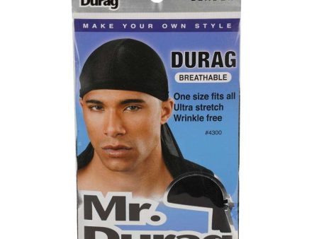 Mr. Durag Solid Durag Black For Discount