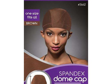 Ms. Remi Spandex Dome Cap Brown For Sale