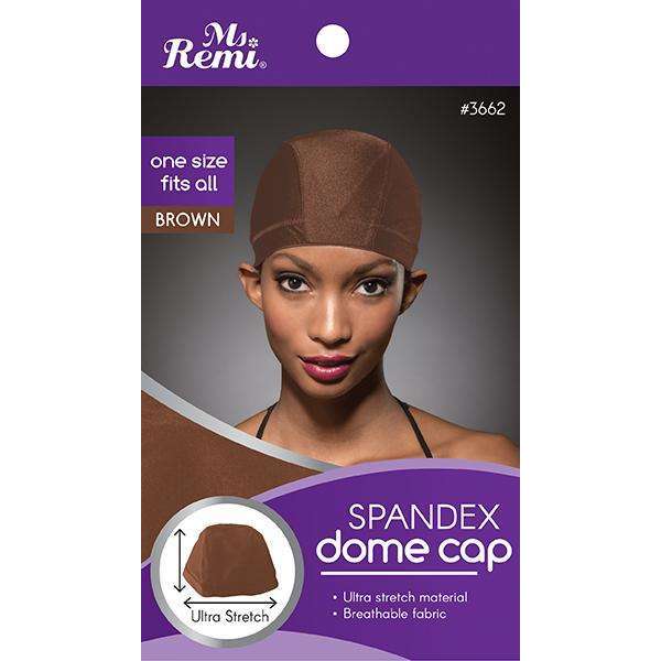 Ms. Remi Spandex Dome Cap Brown For Sale