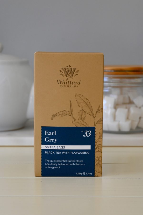 Earl Grey Black Tea 50 Round Teabags Whittard - Best By 4 2020 on Sale